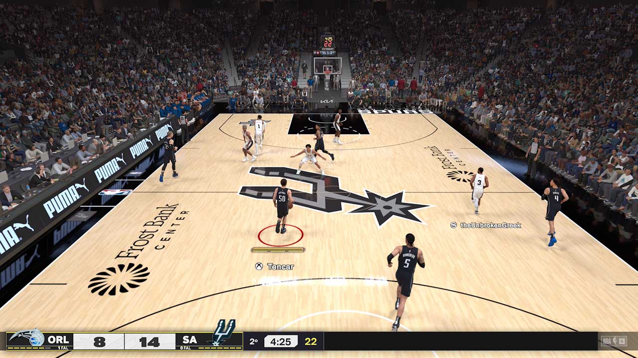 Uno screenshot di NBA 2K25