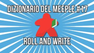 Dizionario del Meeple 17 Roll and write copertina