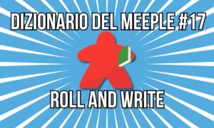 Dizionario del Meeple 17 Roll and write copertina