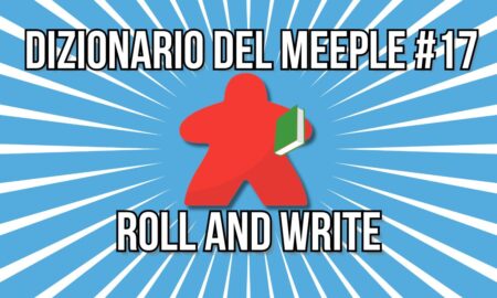 Dizionario del Meeple 17 Roll and write copertina