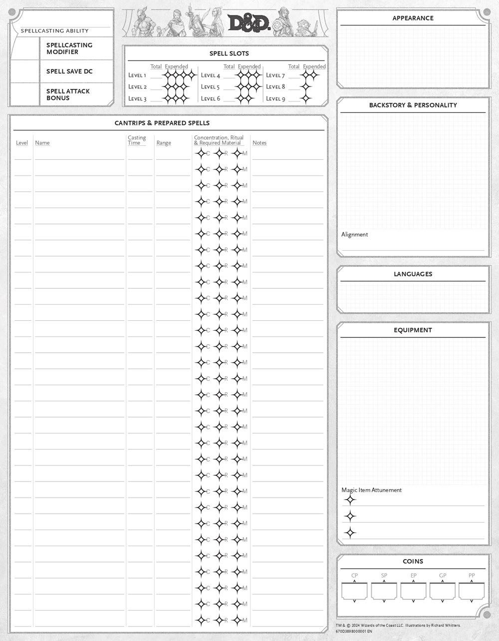 dnd 2024 scheda del personaggio 2